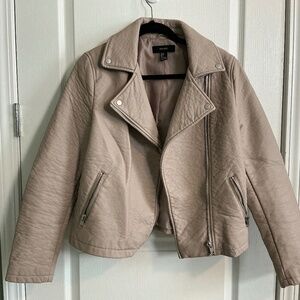 Faux Leather Taupe Jacket (Forever 21)